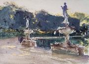 John Singer Sargent Boboli Gardens painting
